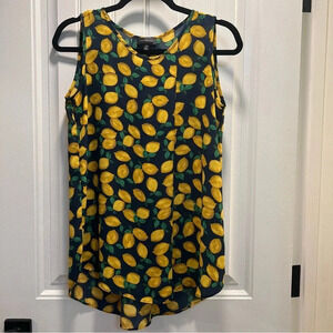The Limited Navy‎ Tank Top with Lemon Design. Size Tall Small.